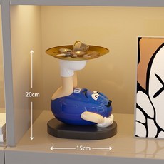 優選品質 mm豆置物架 客廳玄關入門鑰匙收納托盤 工藝品搬家禮物擺件, 藍豆桌面收納