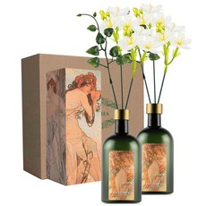 라플로리아 꽃 디퓨저, 2개, 500ml, S2한가득꽃집향/A11자스민꽃(소)L12/화이트
