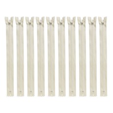 22cm 양면지퍼 8.6인치 바지지퍼 일반지퍼 칼라지퍼, 10개, 연베이지