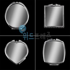 프레즌샵 접이식 미니 손거울 사각접이식손거울, 원형