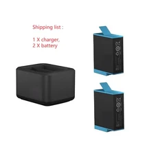 Gopro Hero 1211 10 9 용 배터리 충전동 블랙 스포츠 카메라 USB 듀얼 포트 충전동/듀얼 백업 전원 부품, 05 B options