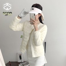 [순이야] S.여성 겨울 라운딩 포켓 경량 패딩 골프