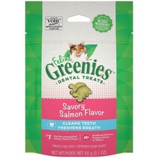 Greenies 健綠 貓咪潔牙餅, 1個, 開胃鮮鮭口味60g,缺貨自動換口味 勿接受勿下單, 60g, 即期品-開胃鮮鮭