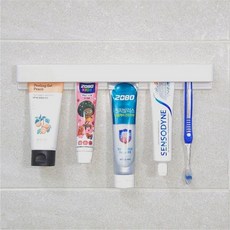 욕실걸이 칫솔통 걸이 꽂이 치약 벽부착 공중부양템 욕실 클립 홀더 일반상품, 1개