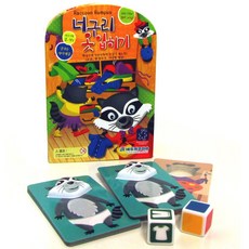 에듀카코리아 너구리 옷 입히기 게임, 혼합 색상, 1개