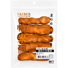 PARMIR 帕米爾 雞肉牛奶捲棒12入/雞肉牛奶辮棒9入 超值包 寵物零食, 1個, 雞肉泥牛奶辮棒 9入, 200g