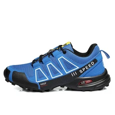 남성 사이클링 신발 MTB 미끄럼 방지 내마모성 등산 여행 캐주얼 도로 스포츠, [06] 43, 02 blue