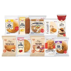 [빵공장 직송] 롯데베이커리 간식빵 10종 모음, 1세트