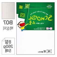 미즈누아 백상지 8절 260g 5매 미술지류 펜작업종이 매끄러운종이 상장용지