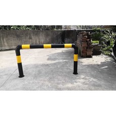 앙카식 철보호대 U자형 차량통제 바리케이트 볼라드 가드레일, 1500x700x114 레드 화이트