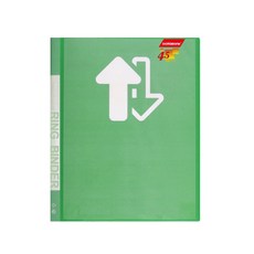 【Databank】A4三孔標準型可換封面活頁資料夾 3孔夾 資料本 檔案夾【1本】, 1個, 綠色1本