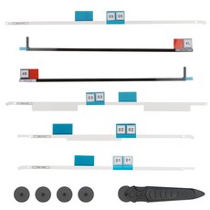 새로운 LCD 디스플레이 접착 스트립 스티커 교체 테이프 교체 스티커 코터 휠 핸들 제거 키트 개봉 도구로 잔여물 없는 전문 수리 Apple iMac과 호환 가능, 21.5" 15개 모델