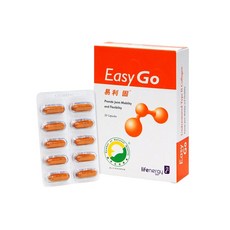 lifenergy bio 生機生技 易利固 未變性第二類膠原蛋白, 1個, 1盒(30粒/盒)