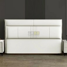 床頭軟包落地背闆一體靠背2024新款落地定制床頭軟靠墊床頭闆, 整裝淺灰色,1.8米床使用