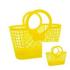 시장바구니 노랑 1개입 시장놀이 마트놀이