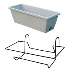 1세트 벽 식물 홀더 꽃 냄비 교수형 플라스틱 발코니 정원 화분 실내 다육, 02 Grey