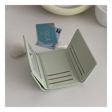 Dosth 小兔子 可愛小錢包卡包日系短款女生零錢包壓印絨毛球掛飾