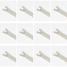 CRB 004 탐나요 3호 숨은 콘솔 지퍼 나일론 부자재, 1개, 연그레이25cmX12개