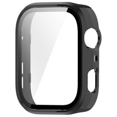 華為 Huawei Watch Fit 4 Pro 專用 鋼化玻璃一體錶殼, 黑色, 1個