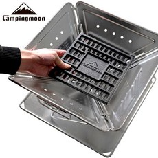 캠핑문 화로 실속형 주철숯받침대, S, 1개