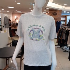 SOGO 트리아나 비즈자수 라운드 반팔티셔츠 AJ2TA18 MG