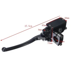 쿠쿠스토어 혼다 야마하 스즈키 1쌍 1인치 25mm 범 오토바이 프론트 브레이크 클러치 레버 마스터 실린더, 02 Left