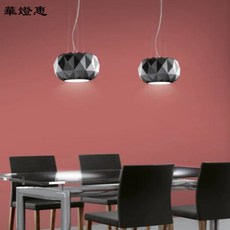 北歐工業風餐廳吊燈 - 輕奢LED吧檯燈【華燈惠】現貨, 黑色