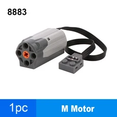 레고 에즈 파워펑션 빌딩 블록용 8883 M 모터 자동차/기차 DIY 테크니컬 토이용 600RPM 전동, 01 1pc