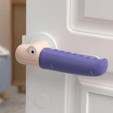PrimeBulk 이지 악어모양 문손잡이커버 2p세트(퍼플), 단일상품0