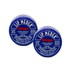 Blistex 약용 립밤 립 메덱스 - 갈라진 입술 및 건조한 입술용 - 7.1g(0.25온스) x 2팩