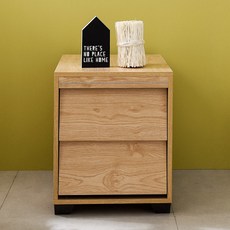 아트박스/동화속나무 갤러리 LPM 2단서랍장 협탁 수납장 전화다이 틈새수납, 03.오크화이트(SI002-3)