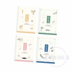 스프링 10칸 한문노트 30매입 10권 한자공책 중고생노트