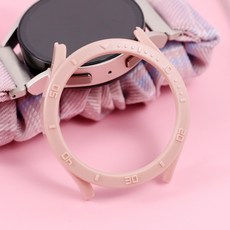 오르몽트 갤럭시워치6 40mm 44mm PC 다이얼커버 하프 보호커버 보호케이스 초경량, 핑크