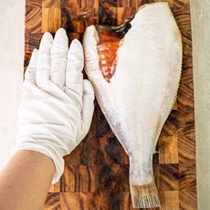 국내산 특대사이즈 완전 손질 알배기 반건조 가자미 구이용, 1개, 중사이즈 4미(마리당105-130g)