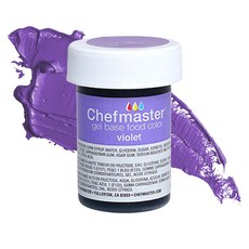 셰프마스터 젤 식용 색소 1온스 바이올렛 Chefmaster Violet Gel Food Coloring | Vibrant Color | Professional-Grade Dy, 제비꽃, 1 Fl Oz (1팩), 1개
