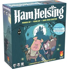 Fireside 미국매장정품+ Ham Helsing – 협동 몬스터 어드벤처 보드 게임 | 1~4명의 플레이어 만 10세 이상 60~90분 투명 카드로 덱 크래프팅 으스스한 할