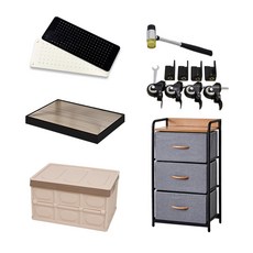 몬스터랙 행거 전용 추가구성 모음 드레스룸가구, 1단선반세트W800_블랙