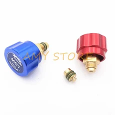 1/8 "BSP-11mm 자동차 홈 에어컨 미터 프레온 압력 게이지 냉매 이중 미터 손잡이 밸브 바디 액세서리 후크, 03 Switch set(one pair), 1개