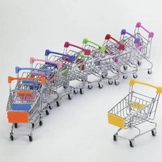 仿真迷你購物車 兒童超市玩具手推車, 1個購物車, 1個