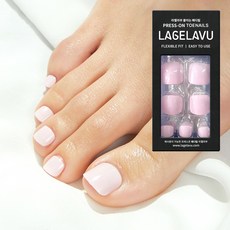 라젤라부 패디팁 14개입 라이트 붙이는발톱 여름 발네일 TPU100% 특허기술, 1개, 라젤라부 패디팁 14개입_01.라이트핑크-라지