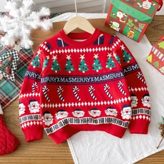 루비키즈 여아 남아 아동 성탄절 크리스마스 트리 스웨터 S116