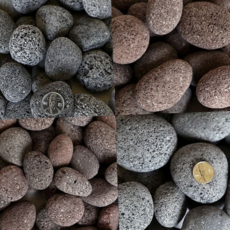 라바 스톤 레드 둥근 인도네시아 현무암 자갈 인테리어 조경용 화분 수경재배 테라리움 바닥재 수족관 어항, 라바스톤 레드 3kg