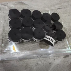 쿠쿠스토어 15개 오리지널 헤드 오버그립 미끄럼 방지 테니스 라켓 땀 흡수 패들 충격 테이프 트레이닝 액, 06 HR BLACK 15PCS