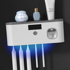 셀엔드 태양광충전 무선 칫솔살균기 그레이 욕실용품 치아위생
