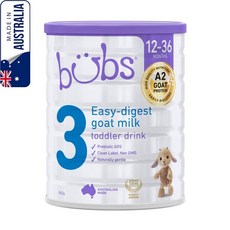 호주 버브스 유아용 산양분유 3단계 12개월~36개월 Bubs Goat Milk Toddler Drink Stage 3, 800g, 1개