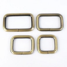 10Pcs 12-50mm 가방 스트랩 버클 웨빙 금속 링 트라이 걸쇠 조절기 후크 DIY 핸드백 액세서리