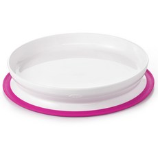 OXO Tot 옥소토트 붙어 심플 플레이트 핑크 FDOX61120800 빨판 식기