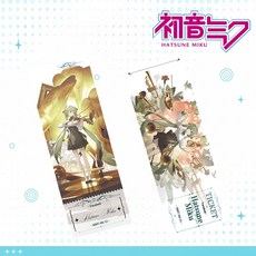 하츠네 미쿠 레이저 티켓 굿즈 양면 포토카드 책갈피, 1개, 클래식 콘서트