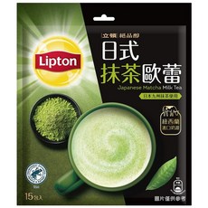 Lipton 立頓 絕品醇 日式抹茶歐蕾, 19g, 15包, 1袋