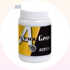 젯소 알파 250ml 미술용 밑칠제 무광 마감제 아크릴 유화 겸용 커머스픽101